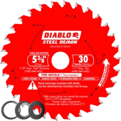 Diablo D053830FMX 5-3/8" X 30 Tooth Carbide-Tipped Saw Blade For Metal