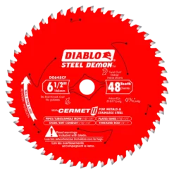 Diablo D0648CF 6-1/2" X 48 Tooth Cermet II Saw Blade