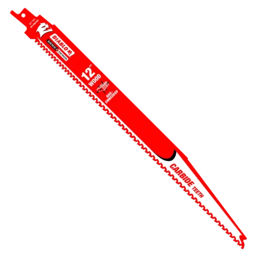 Diablo 12" Carbide-Tipped Reciprocating Saw Blades For Nail-Embedded Wood