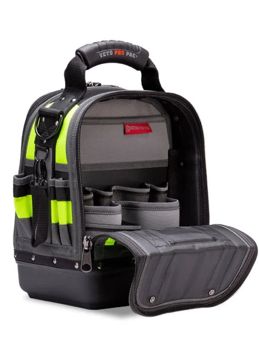 Veto Pro Pac TECH-MCT HI-VIZ YELLOW Compact Tool Bag - Image 4