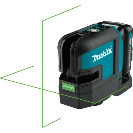 Makita SK105GDNAX 12V Max CXT Cordless Cross-Line Green Beam Laser Kit - Image 2