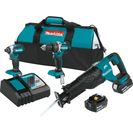 Makita XT328M 18 Volt LXT 3-Tool Brushless Cordless Combo Kit